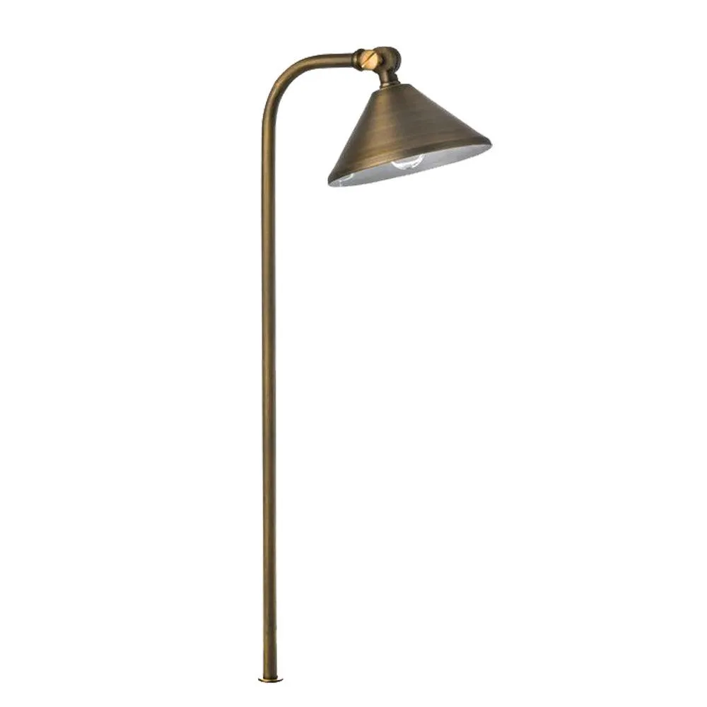 12V LED Landscape Directional Path Light 21.75" Natural Brass