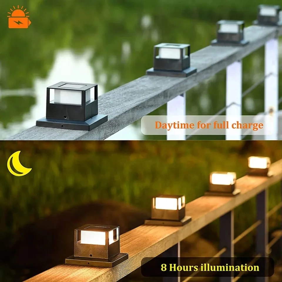 1pc Solar Light Fence Light IP65 Outdoor Solar Lamp For Garden Decoration S4820216