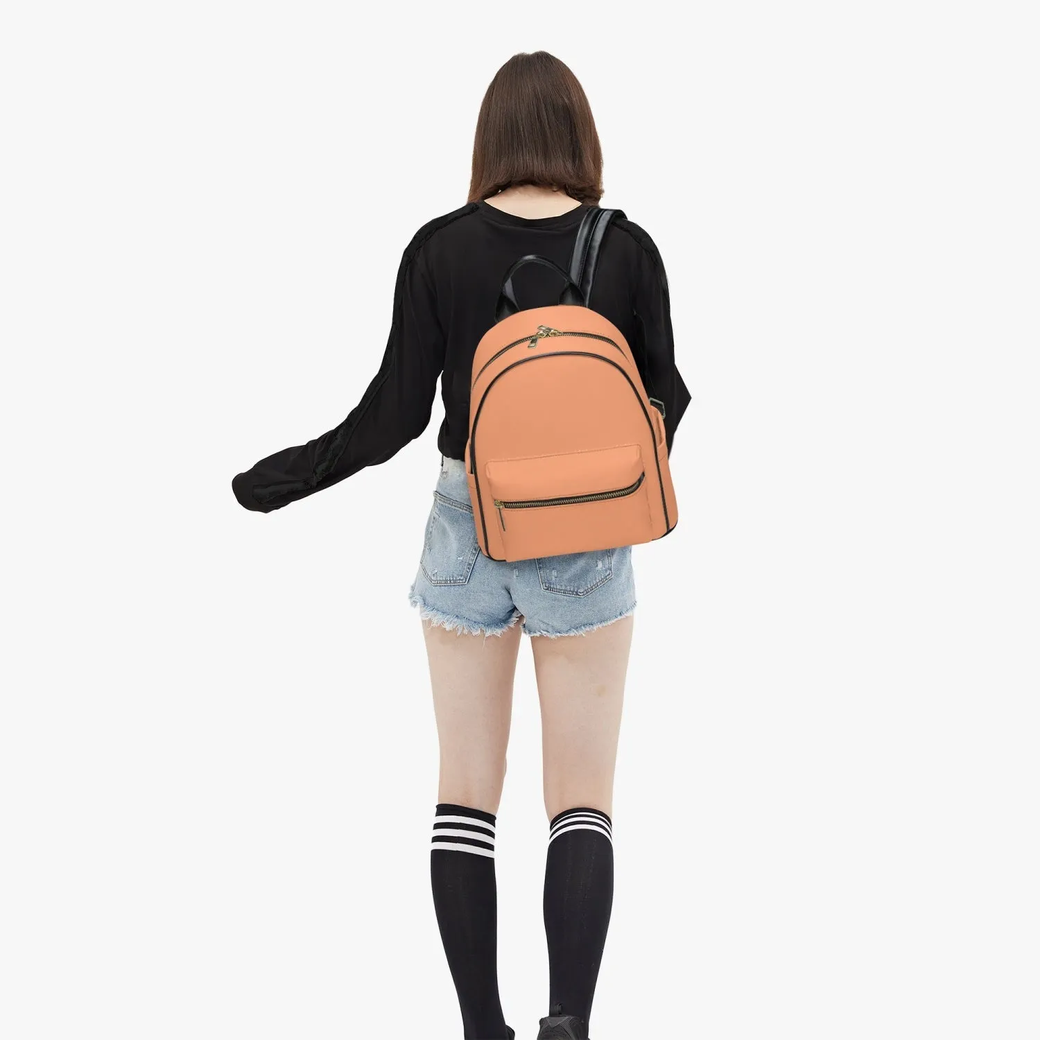 909. All Over Printed PU Backpack