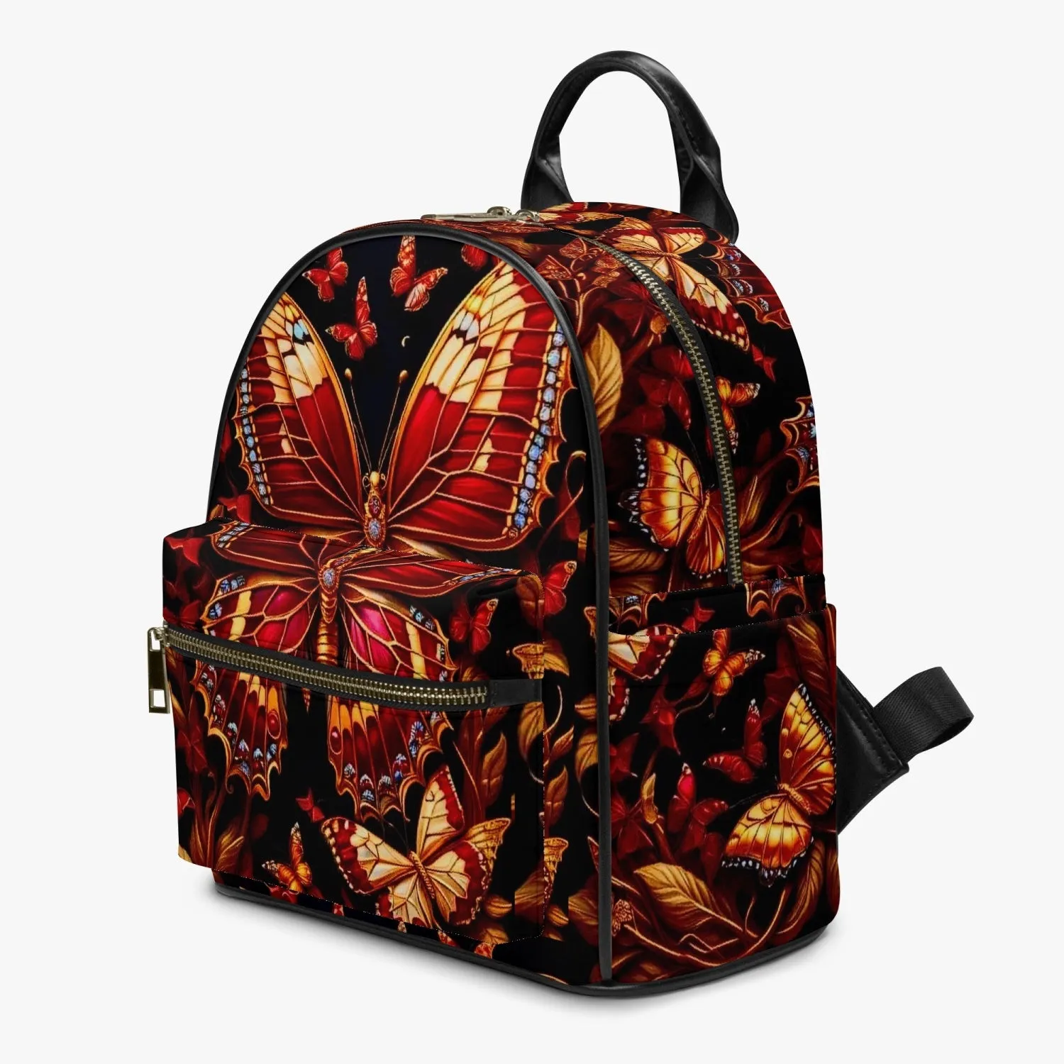 909. All Over Printed PU Backpack