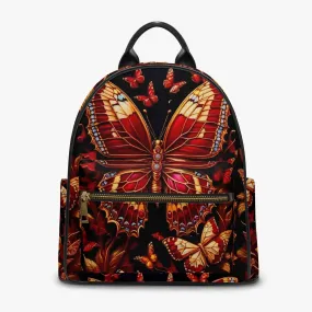 909. All Over Printed PU Backpack