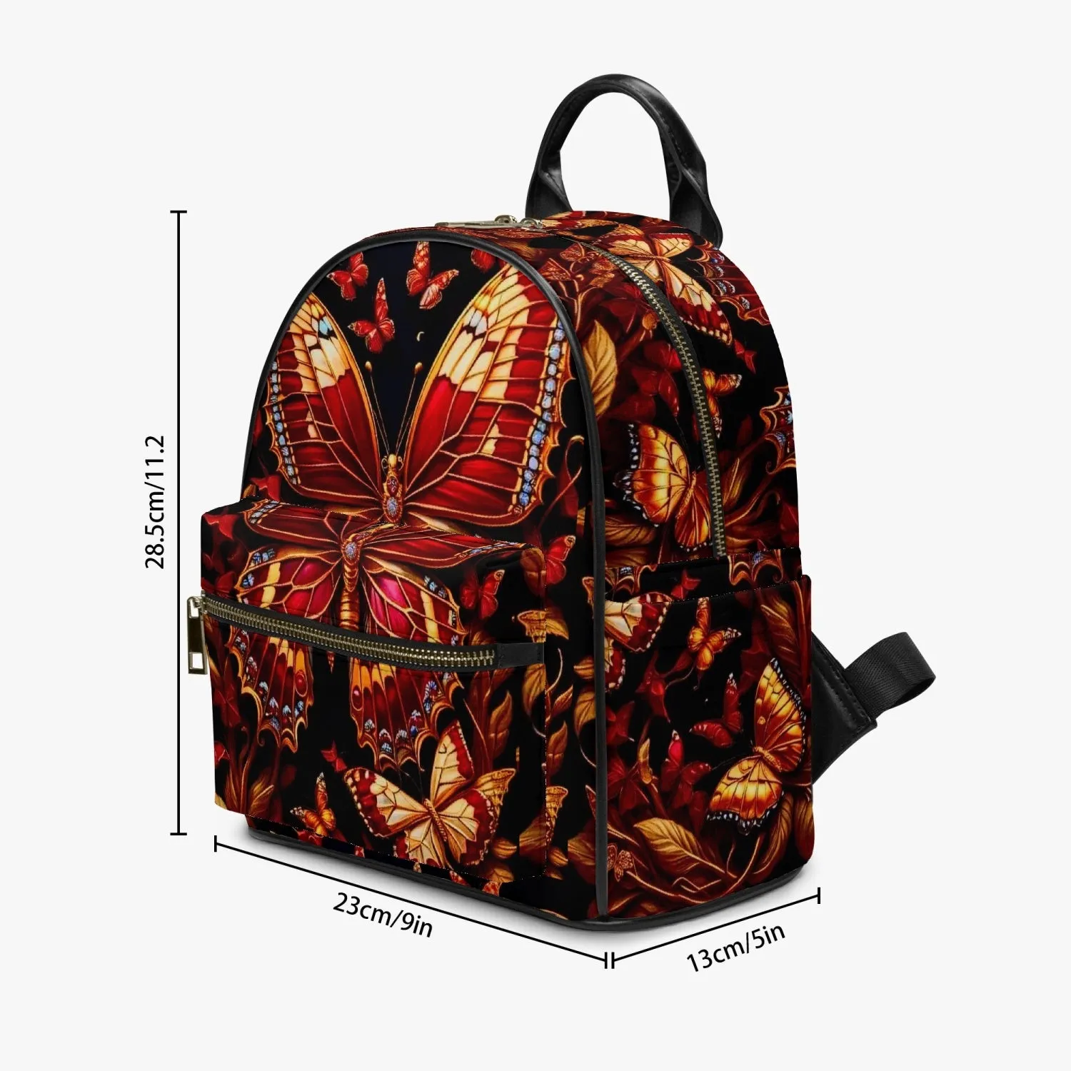 909. All Over Printed PU Backpack