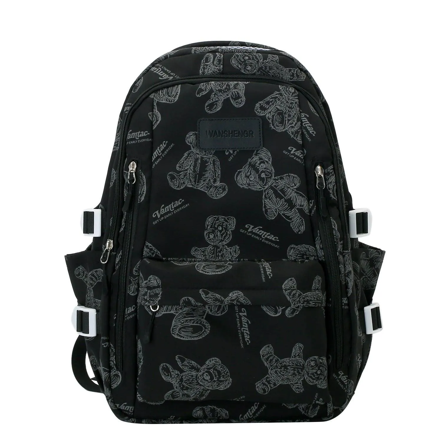 Bear Hug: Adorable Pattern Backpack Bag