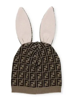 Brown Baby Bunny Ears Hat