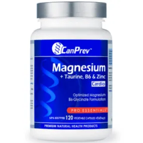 CanPrev Magnesium   Taurine, B6 & Zinc 120 Veggie Caps