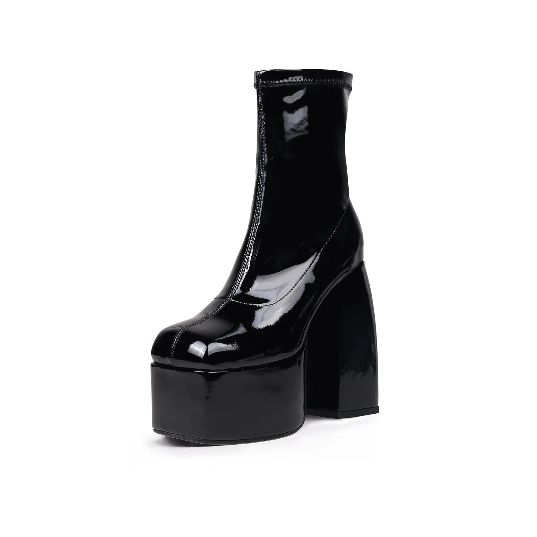 Chunky Black Ankle Boots