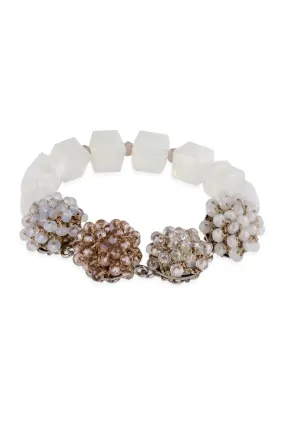 Clear Cluster Bracelet