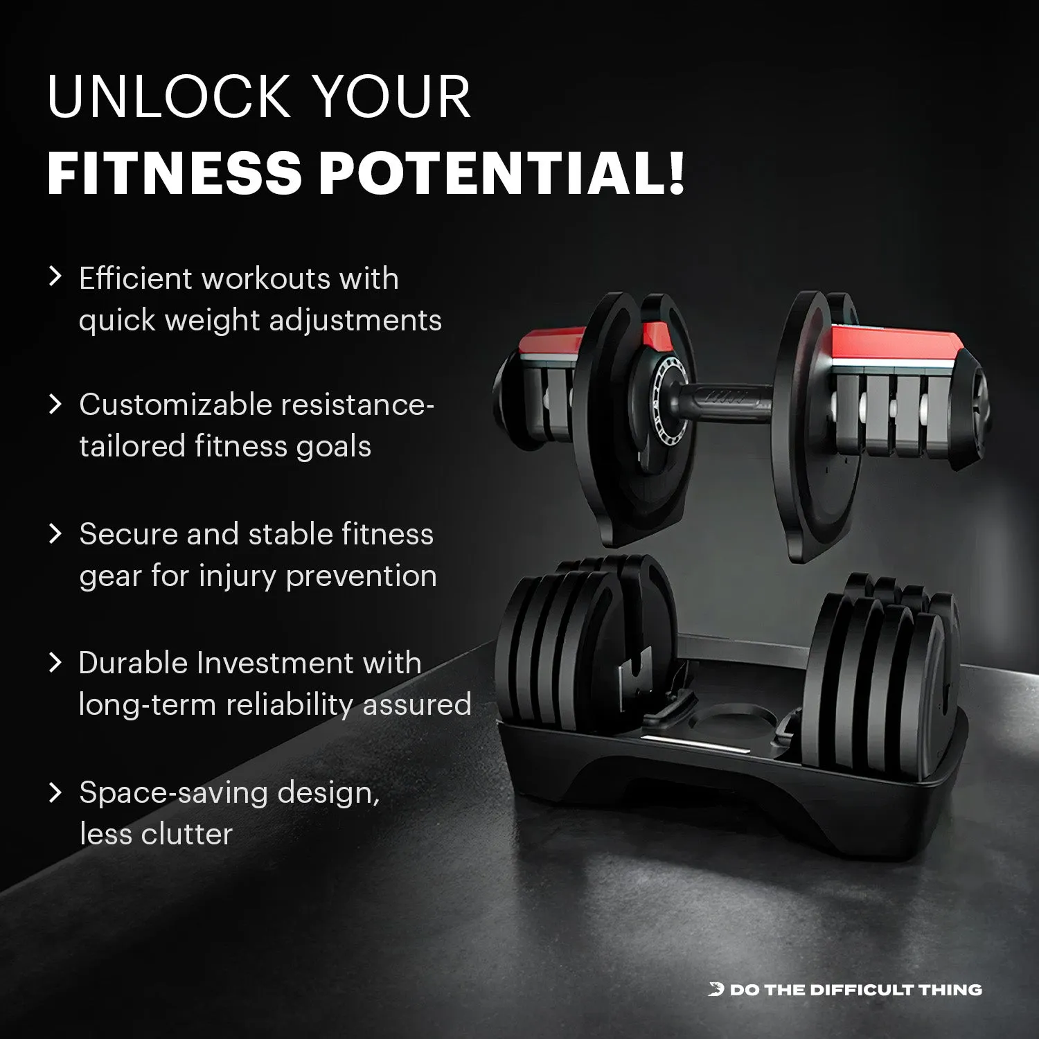 DMoose 90 lb Adjustable Dumbbell