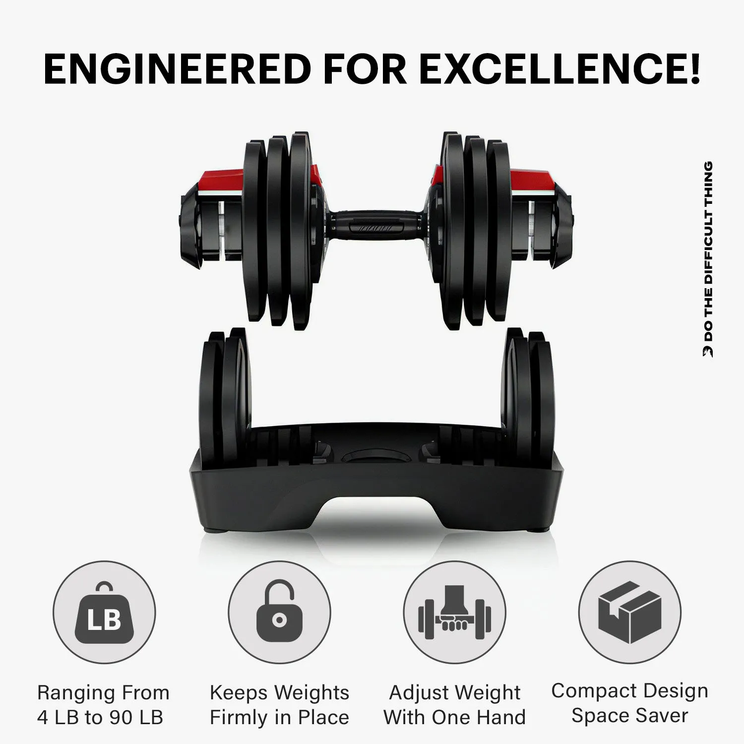 DMoose 90 lb Adjustable Dumbbell