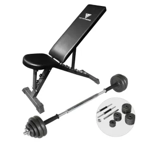 Hit Fitness Adjustable Weights and Bench | 30kg