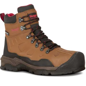 HOGGS OF FIFE Poseidon S3 Safety Lace-Up Boots - Mens - Tan Nubuck