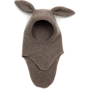 Huttelihut Balaclava Ears Soft Wool Bunbun Cocoa Brown