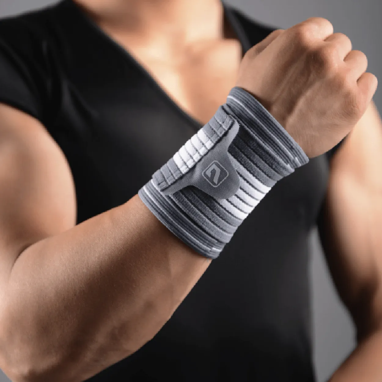 Liveup Sports Grey Sports Wrist Support - S/M