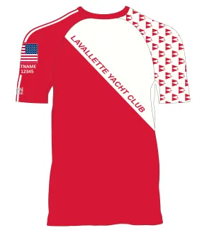 MEN TECH-TEE TOP SHORT SLEEVE RED | LAVALLETTE YC | PSNLZ'D