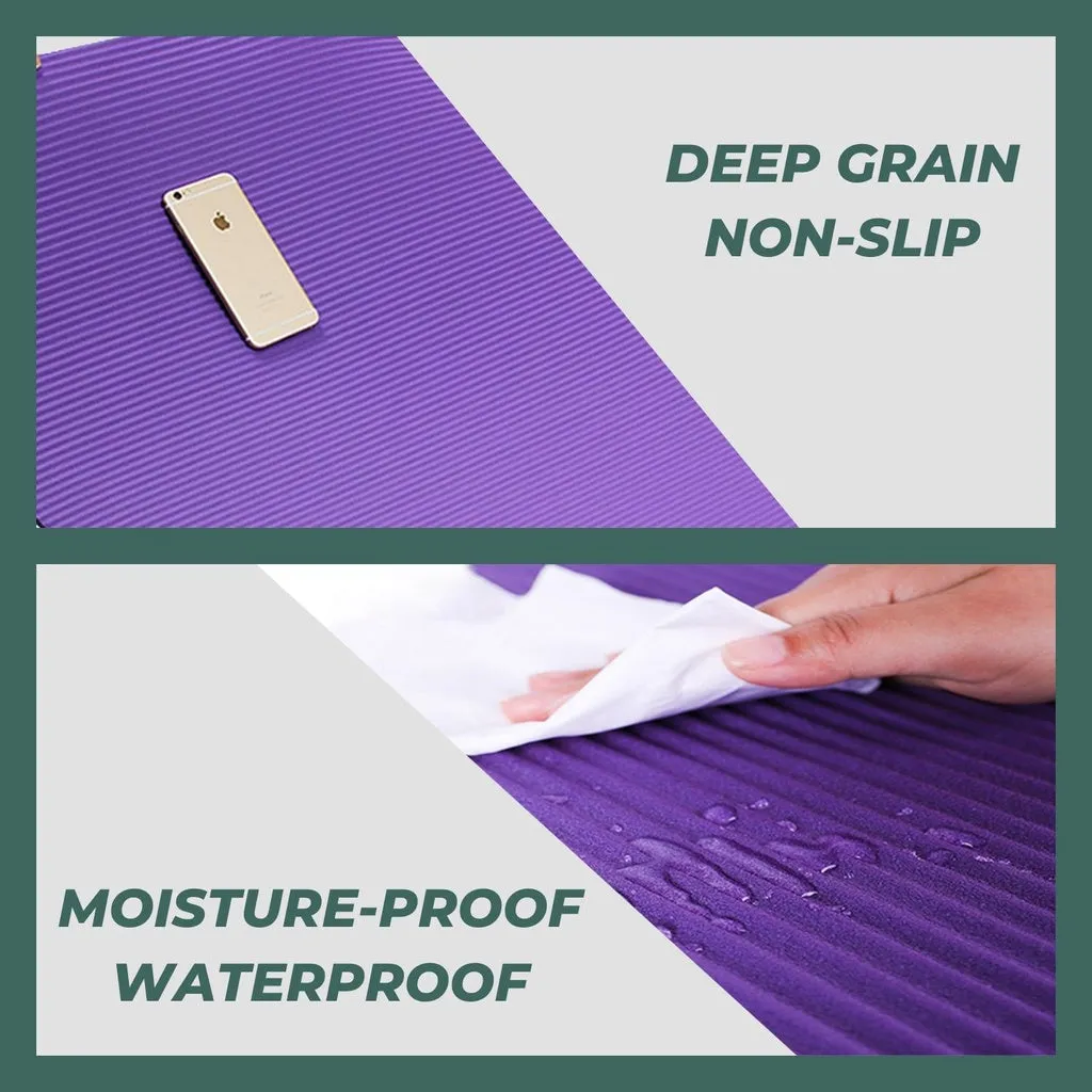 Non-Slip High-Density NBR Yoga Mat 1.5CM Purple Verpeak