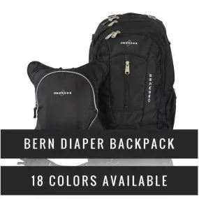 Obersee BERN Diaper Bag Backpack with Baby Bottle Cooler