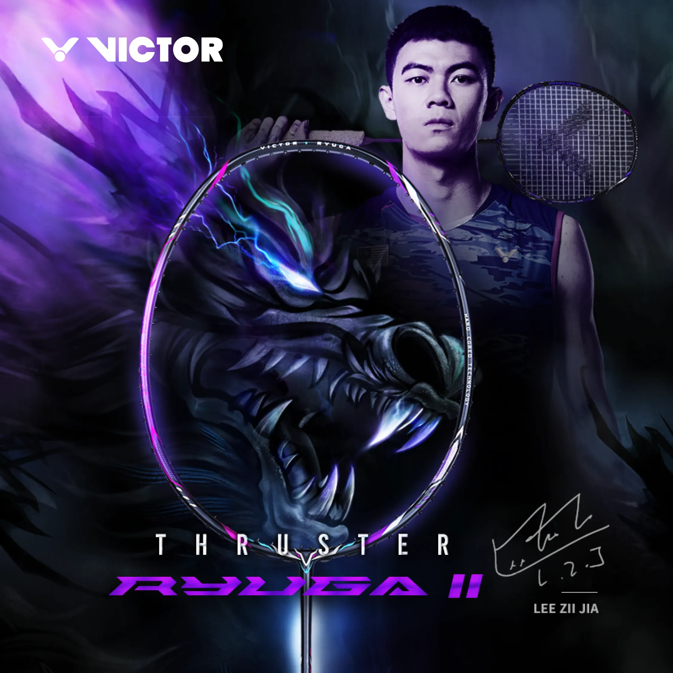 VICTOR Thruster Ryuga II Badminton Racket