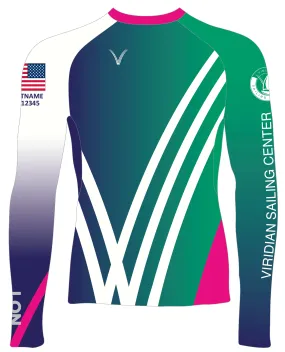 WOMEN RASH GUARD TOP LONG SLEEVE GREEN | VIRIDIAN SAILING CENTER | PSNLZ'D