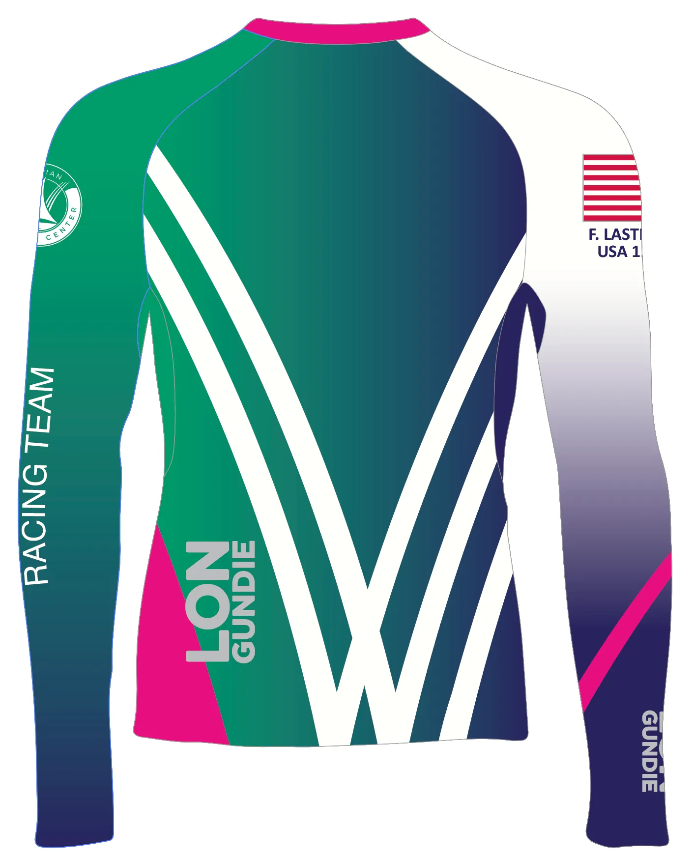 WOMEN RASH GUARD TOP LONG SLEEVE GREEN | VIRIDIAN SAILING CENTER | PSNLZ'D