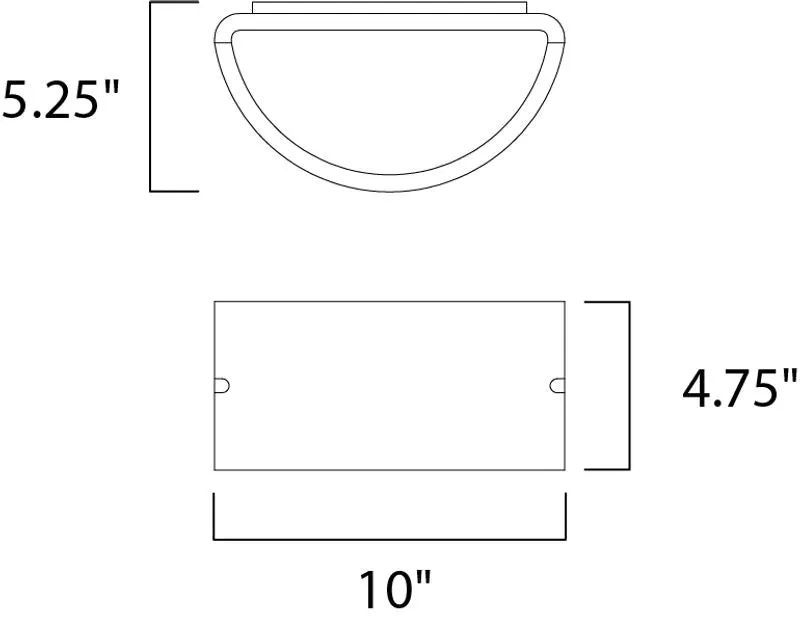 Zenith E26 10" Single Light Wall Sconce in Architectural Bronze